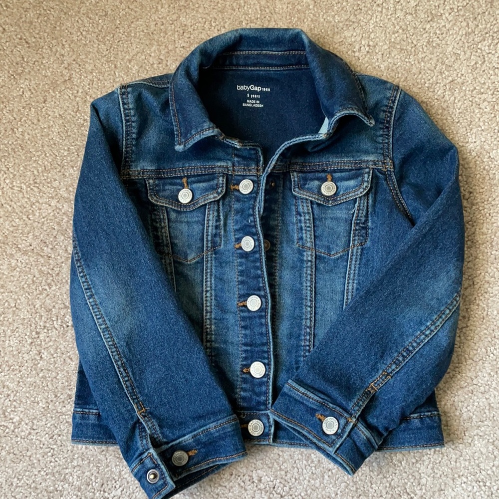 Girls denim jacket size 5